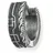 Cai Creolen 925 Sterling Silber rhodiniert oxidiert