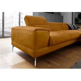 W.Schillig Eckcouch Stoff 3-Sitzer Bronze