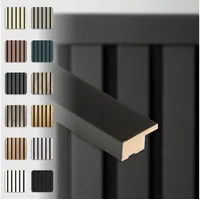 HEXIM Abschlussleiste APAH12 schwarz 2 St. 137,5 x 2,7