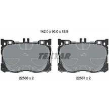 Textar Bremsbelagsatz, Scheibenbremse 2258601
