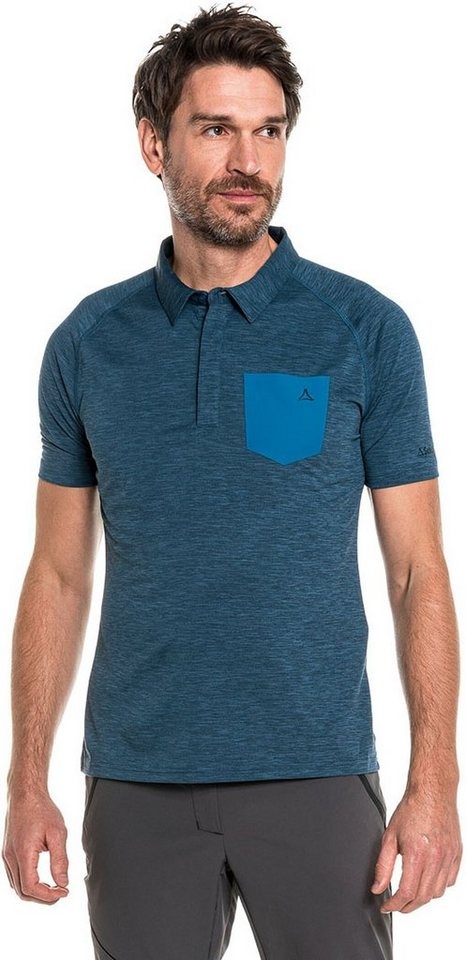 Schöffel Poloshirt Polo Shirt Hocheck M DRESS BLUES blau 50