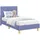 vidaXL Kinderbettgestell mit Kopfteil Jeans blau 80 x 160 cm Stoff