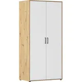 Rauch Wäscheschrank Voyager 93 x 194 x 53 cm Eiche artisan/Alpinweiß