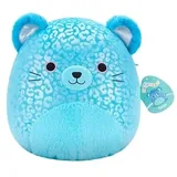 Squishmallows SQCR07674 - Sarge der Blaue Jaguar 30 cm, offizielles Jazwares Plüsch, superweiches Kuscheltier