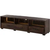 Wolf-Möbel Bark TV-Board 175x40x47 cm Dunkelbraun Holz