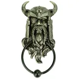 Joh. Vogler GmbH Türklopfer Odin Wikingerkopf Metallring Germanisch 24 cm Türstopper Mehrfarbig 1 Stück