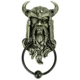 Joh. Vogler GmbH Türklopfer Odin Wikingerkopf Metallring Germanisch 24 cm Türstopper Mehrfarbig 1 Stück