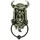 Joh. Vogler GmbH Türklopfer Odin Wikingerkopf Metallring Germanisch 24 cm Türstopper Mehrfarbig 1 Stück