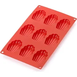 Gourmet Backform für Madeleines rot