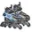 Hudora Leon schwarz/blau 33-36