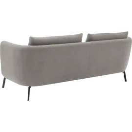 Schöner Wohnen 3-Sitzer "Pearl - 5 Jahre Hersteller-Garantie, auch in Bouclé", silber, B:210cm H:71cm T:91cm, 16% Baumwolle, 79% Polyester, 5% Polyacryl, SCHÖNER WOHNEN-KOLLEKTION, Sofas, Maße (B/H/T): 210/71/91 cm, Füße Metall