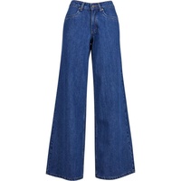 URBAN CLASSICS Ladies Mid Waist Wide Denim in Blau, Größe 27