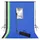 vidaXL Fotostudio-Set mit Hintergrund und Softbox-Leuchte