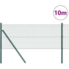 vidaXL Zaunpfosten 10 x 0,5 m Grün/Stahl