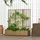 Outsunny Polyrattan Hochbeet mit Rankgitter 103 x 29 x 103 cm Sand