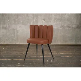 KAWOLA Stuhl JADA Esszimmerstuhl Leder cognac