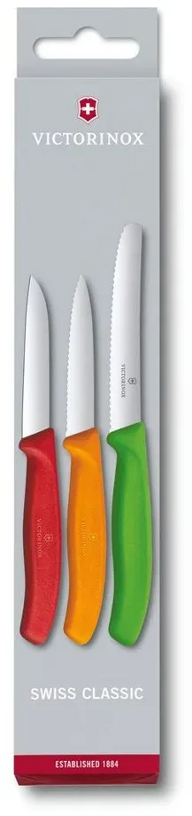 Victorinox Gemüsemesser Swiss Classic Gemüsemesser-Set, 3-teilig, mehrfarbig