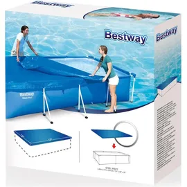 BESTWAY Poolabdeckung blau 400 x 211 cm