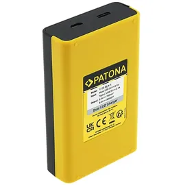 PATONA Dual LCD USB Ladegerät für Olympus OM-1 BLX-1