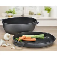 Gravidus Aluguss Bräter mit Antihaftbeschichtung