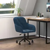 vidaXL Bürostuhl Drehbar Samt Blau
