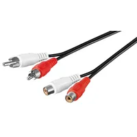 Wentronic goobay AVK 125-1000 - Video-/Audioverlängerungskabel