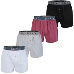 Phil & Co. Berlin Herren Boxer Classic Checks 4er Pack