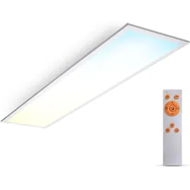 B.K.Licht - 24W, 2600lm, dimmbar, Fernbedienung, cct, Weiß