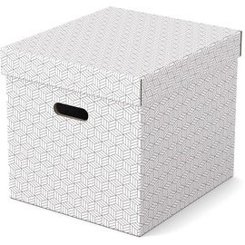 Esselte Home Aufbewahrungsboxen Cube Groß, 3 Stück weiß