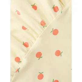 NAME IT Minikleid NAME IT "NMFJUNNI SS DRESS BOX PB", Mädchen, Gr. 122, N-Gr, afterglow, Jersey, Obermaterial: 95% Baumwolle, 5% Elasthan, bedruckt, bequem, Rundhals, Kleider Minikleid