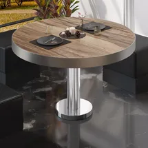 GGM Möbel Bistro Loungetisch Braun Sheesham 70 x 41 cm