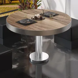 GGM Möbel Bistro Loungetisch Braun Sheesham 70 x 41 cm