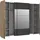 Forte Rayong 270,3 x 210 x 61,2 cm braun/schwarz