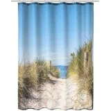 KLEINE WOLKE Duschvorhang Borkum 180 x 200 cm mehrfarbig