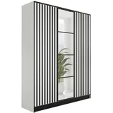 kier furniture Drehtürenschrank Eden 156,4 x 205 x 39 cm Weiß