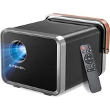 Android TV: Projektor 4K, Autofokus/Keyword, Smart Projector, Home/Outdoor Bluetooth, Mini Home Cinema, native 1080p 400 ANSI, WiFi 6, tragbar