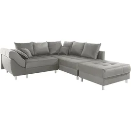 Collection AB Ecksofa »(Spar-Set) Innsbruck L-Form und Hocker« Ecksofa und Hocker, Recamiere links oder rechts montierbar