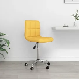 vidaXL Bürostuhl Drehbar Stoff Gelb