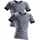 CLIPPER Unterhemd CLIPPER EXCLUSIVE, Herren, Gr. 4, 2 Stk., N-Gr, blau (marine), Single Jersey, Obermaterial: 100% Baumwolle, meliert, körpernah, Rundhals, Unterhemden Unterhemd, modische Optik: Jeans meliert, tolle Baumwoll-Qualität