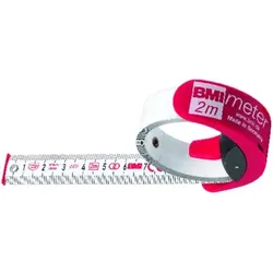 Zollstock BMImeter 2m x 16mm mit Stopper und Gürtelclip