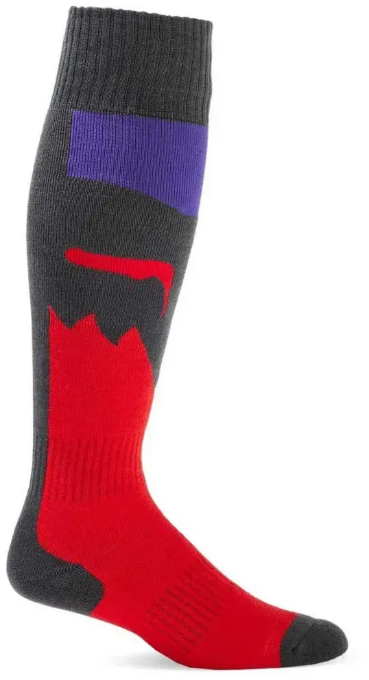 Fox Racing Mx 180 Flora Socken - Grey / Red - EU 38-41