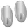 Metaltex pullCLEAN Klebehaken, 2er-Pack, silber