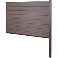 MCW Windschutz Savoie 185 x 0 cm Braun WPC