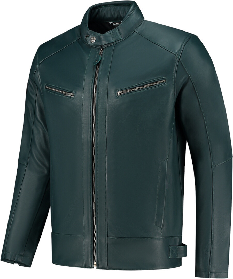 Rusty Stitches Dorian Motorfiets lederen jas, 2XL Voorman