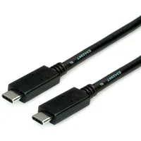 Roline USB 3.2 Gen 2 Kabel, Emark, C-C, ST/ST, 10Gbit/s, 100W, schwarz, 2 m