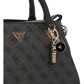 GUESS Handtasche Noelle II Luxury Satchel Coal Logo