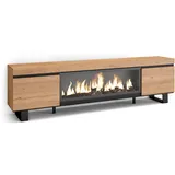 SKRAUT HOME TV-Schrank Lowboard 208x35x57 cm Eiche Holz
