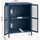 [en.casa] Vitrine Säkylä 84 x 64 x 35 cm Blau