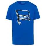 Hertha BSC T-Shirt Shirt Logo blau, DE/NL/SE/PL, Alphanumerisch, M, Regular, Regular - M