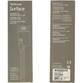 Microsoft Mini DisplayPort auf VGA Adapter für Surface schwarz